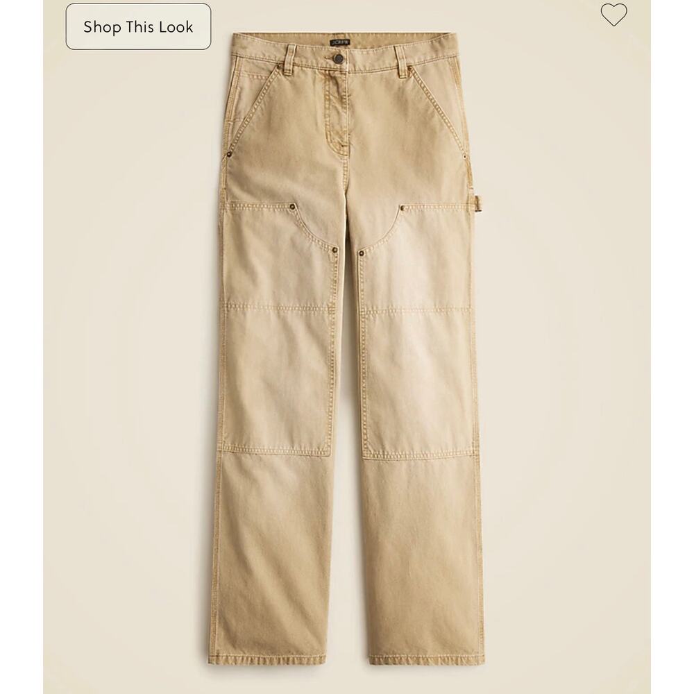 J. Crew Painter pant in cotton canvas Beige Buckthorn NWT size 31 - Picture 5 of 8